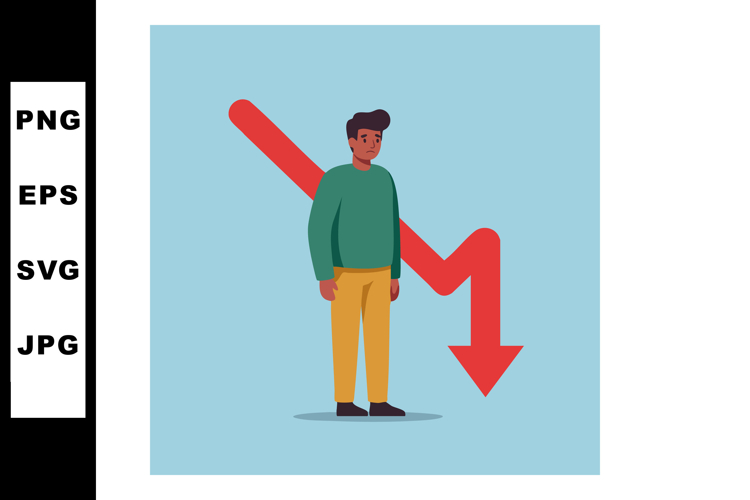 Downward Arrow Clipart Image 2