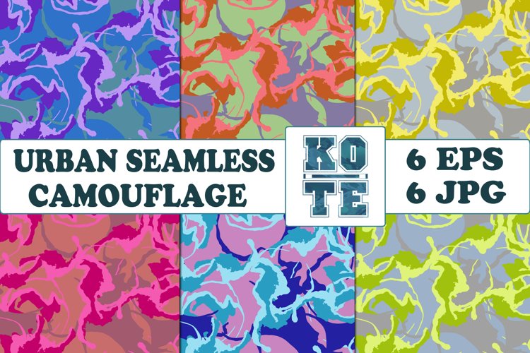 6 Seamless Urban Camouflage