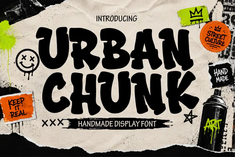 Urban Chunk - Awesome Graffiti Font
