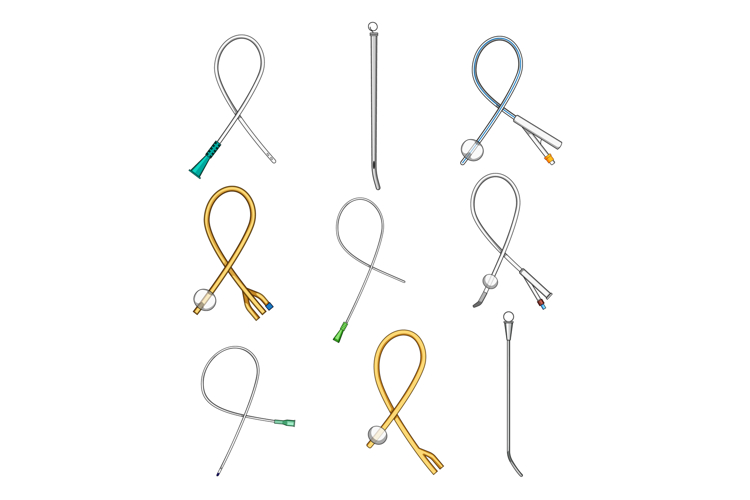 Medical catheters and devices for urology procedures