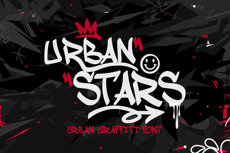 Urban Stars - Graffiti Tag Font