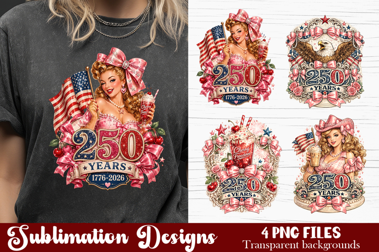 USA 250th Anniversary Sublimation Patriotic 4th