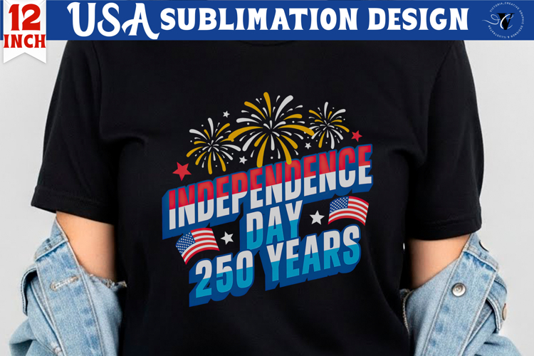 Patriotic sublimation | 4th of July | Independence Day 250 example image 1