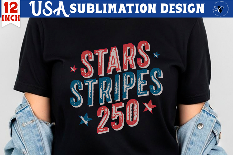 Patriotic sublimation | 4th of July | Stars Stripes 250