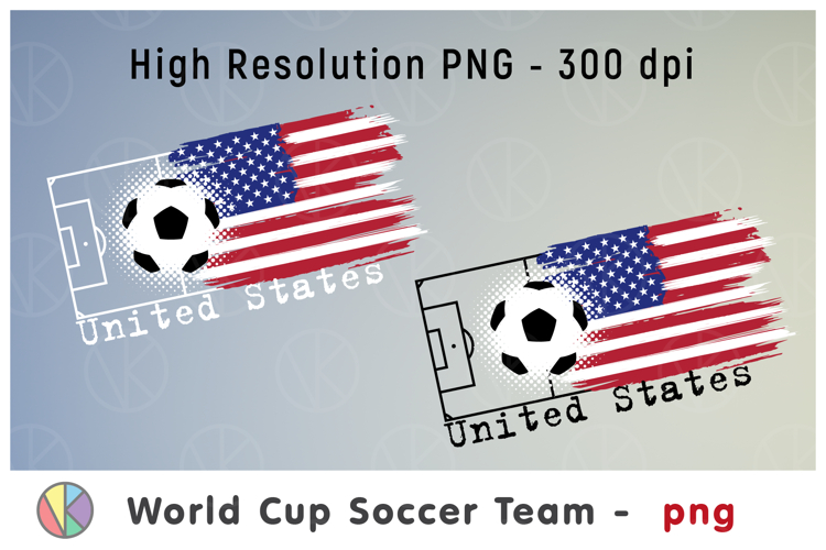 USA National Soccer Team Flag. World Cup 2026