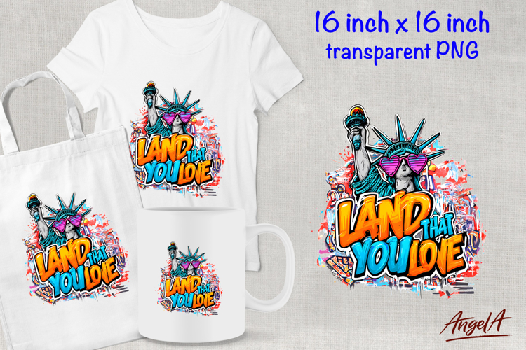 Statue of liberty clipart, 4th of July, Land that you love