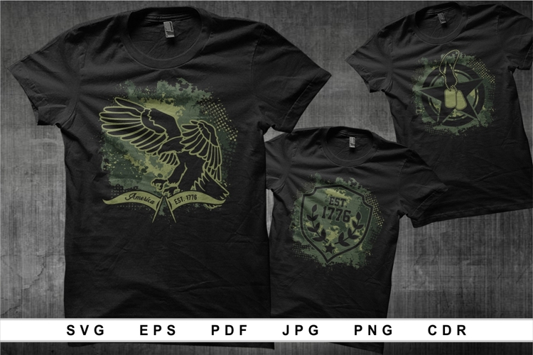 USA Patriotic Military Emblem Collection