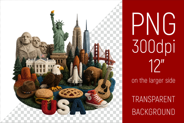 USA Travel Landmark | National Culture Illustratio