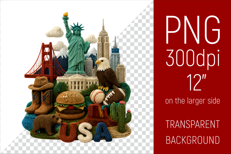 USA Travel Landmark | National Culture Illustratio