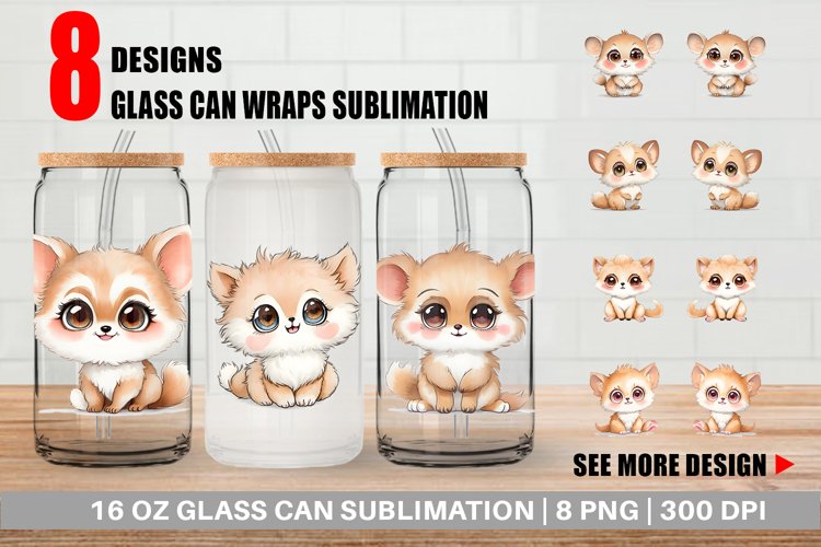 ute Animal Farm Glass Can Wraps example image 1