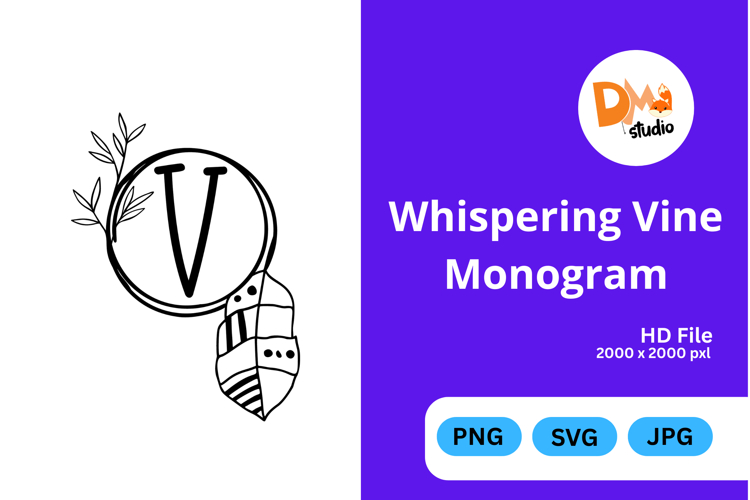 Whispering Vine Monogram