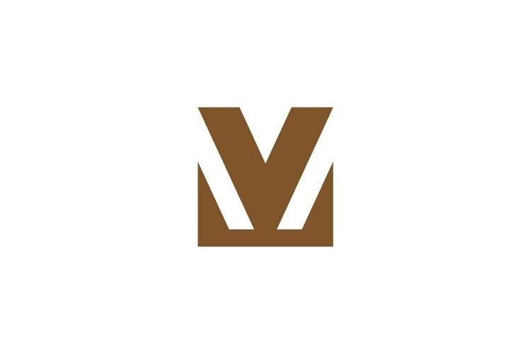 V letter logo design