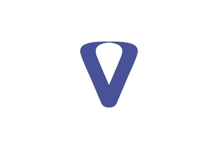V letter logo design example image 1