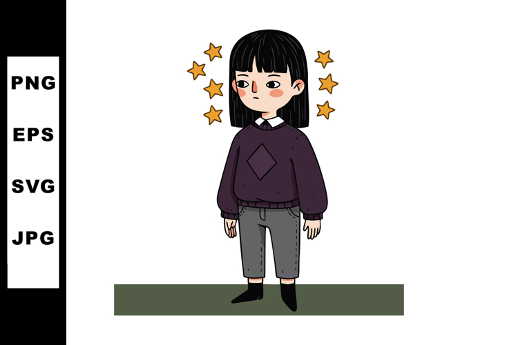 Black Hair Clipart