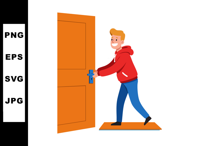 Door Open Clipart Image 2