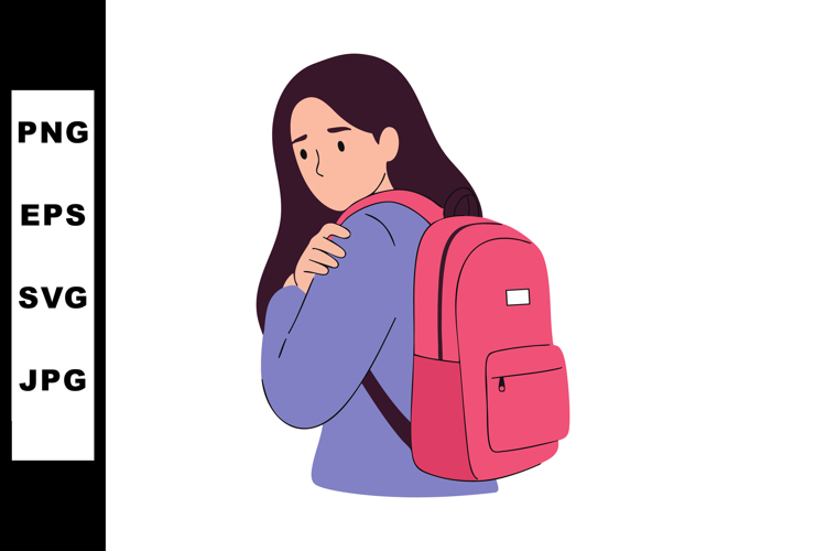 Sad Girl Clipart Image 21