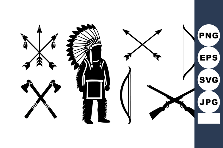 Native American Silhouette Image 2