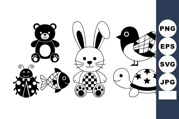 Bear Black And White Clipart Image 10