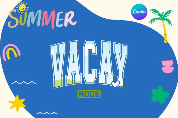 vacty mode Canva Frame Varsity shirt design