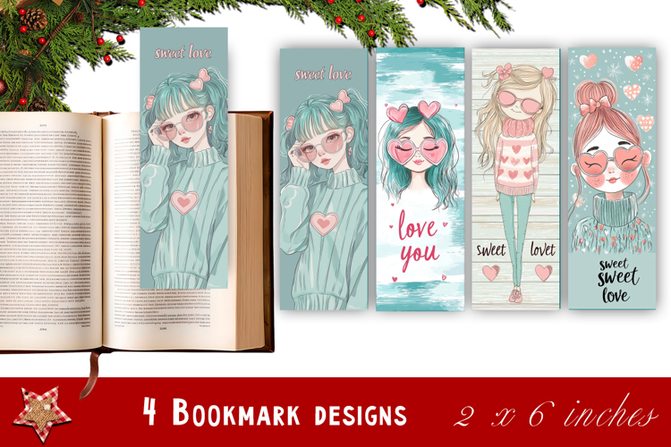 Valentines day bookmark printable | Valentines Day Bookmark