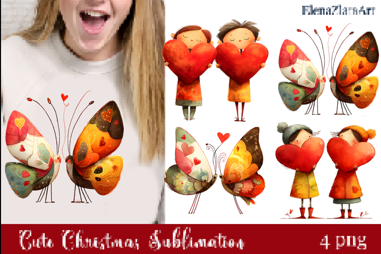 Heartfelt Moments Clipart, Happy Little Hearts