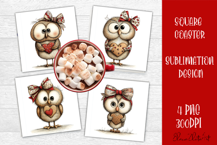 Valentines Day square coasters |love funny sublimation