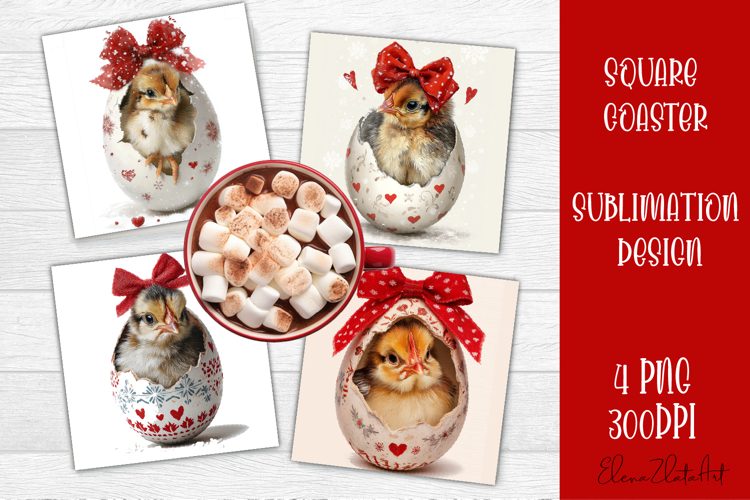 Valentines Day square coasters |love funny sublimation