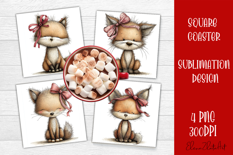 Valentines Day square coasters |love funny sublimation