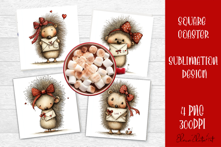 Valentines Day square coasters |love funny sublimation