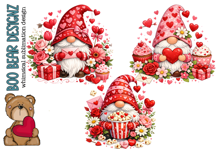 Whimsical Valentine Gnomes