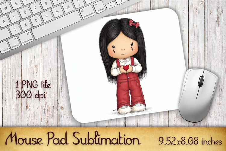 Valentines Day Mouse Pad | Heart Balloons Mousepad