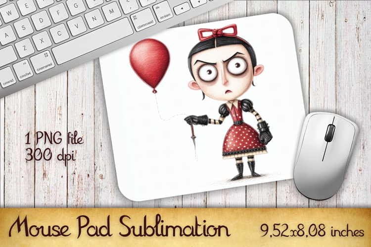 Valentines Day Mouse Pad | Heart Balloons Mousepad