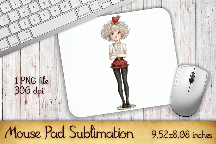 Valentines Day Mouse Pad | Heart Balloons Mousepad