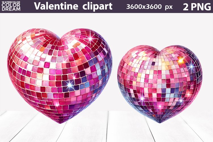 Pink Heart Clipart Image 24