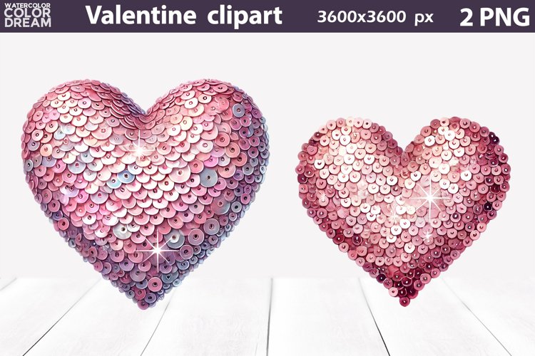 Pink Heart Clipart Image 13