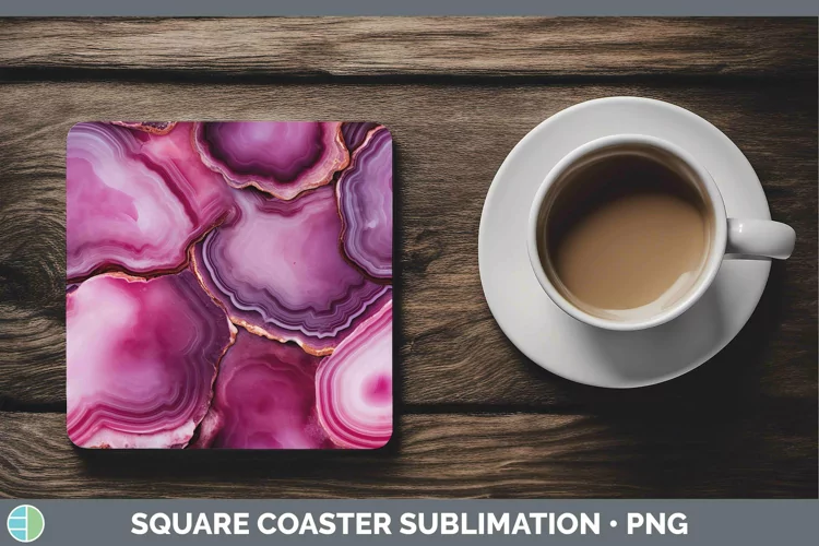 Valentine Agate Square Coaster Sublimation Coaster Designs