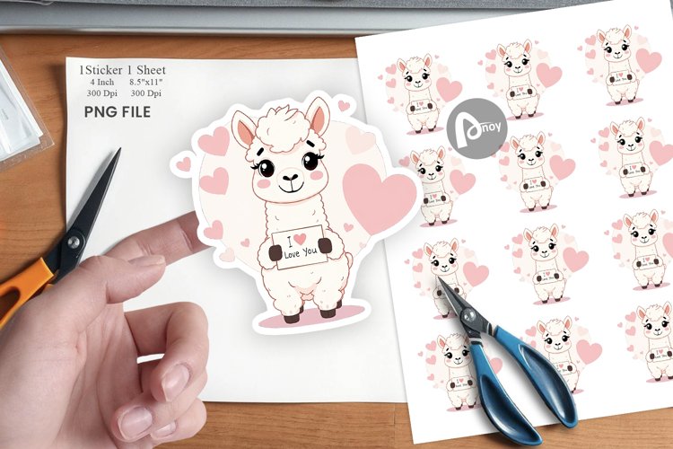 Alpaca Clipart Image 2