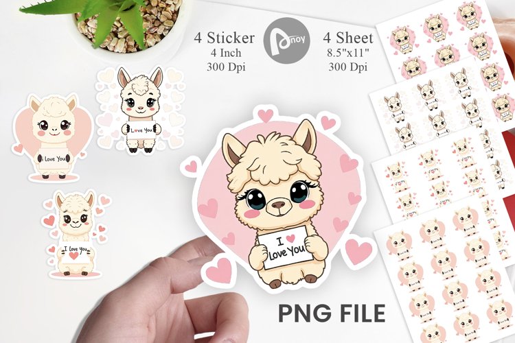 Alpaca Clipart Image 9
