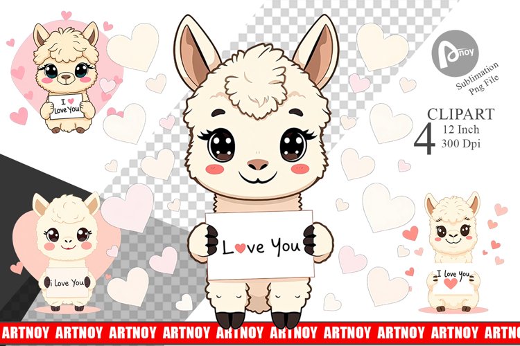 Alpaca Clipart Image 11