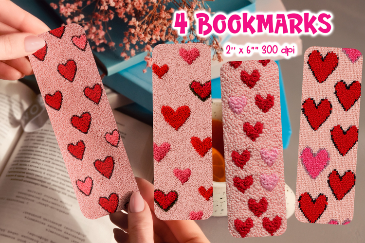 Valentine’s Day Bookmark | Latch Hook Yarn Sublimation