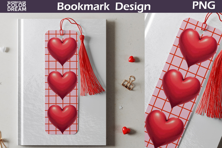 Valentine Bookmark | Valentines Day Heart Bookmark