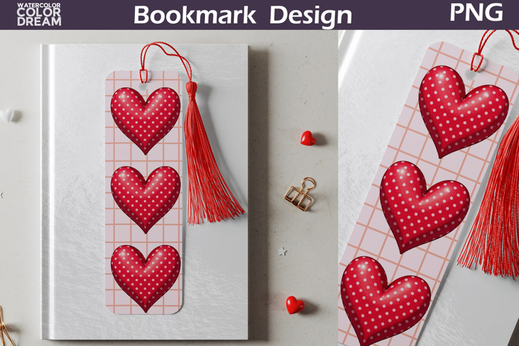 Valentine Bookmark | Valentines Day Heart Bookmark