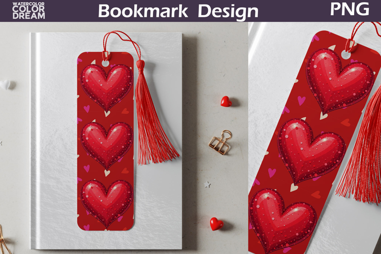 Valentine Bookmark | Valentines Day Heart Bookmark