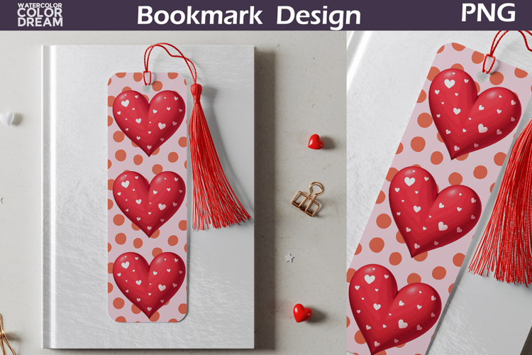 Valentine Bookmark | Valentines Day Heart Bookmark