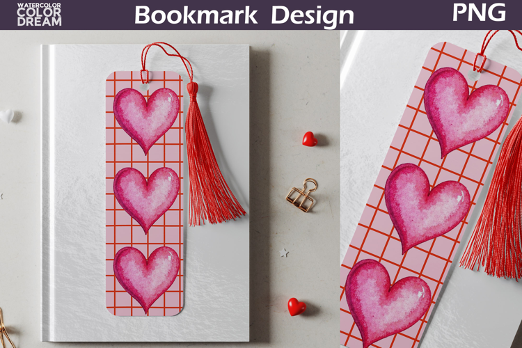 Valentine Bookmark | Valentines Day Heart Bookmark