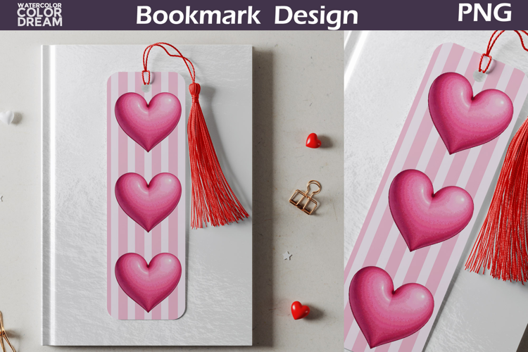 Valentine Bookmark | Valentines Day Heart Bookmark