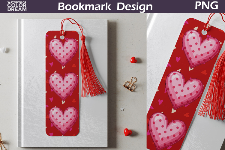 Valentine Bookmark | Valentines Day Heart Bookmark