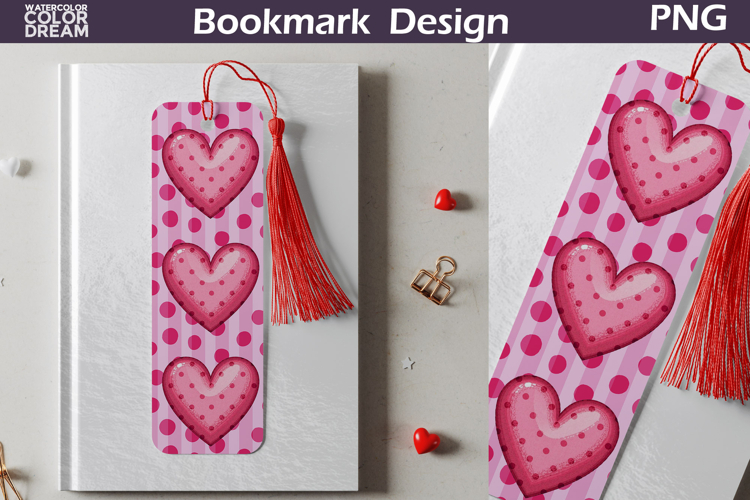 Valentine Bookmark | Valentines Day Heart Bookmark