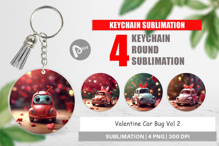 Keychain Valentine Car Bug example image 1