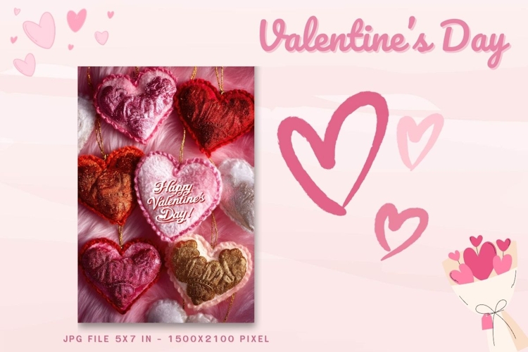Valentine Day Card Love Heart Anniversary Card Printable_17